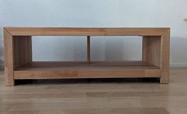 TV Bank Buche Echtholz