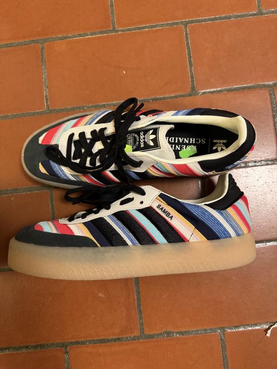 adidas gazelle silver green womens adidas Sambae x KS W_ivory/Black ID0444-SIZE 5.5 main image 1