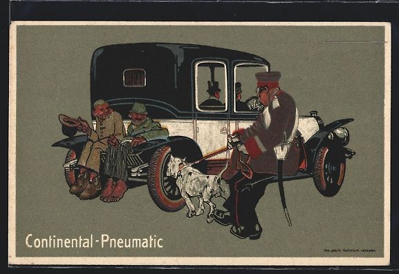 Cartoline postali: Auto mit Blindenpassagieren, Reklame Con – Usato da Berlin venduto da bartko-reher