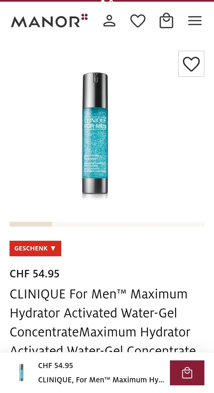 Clinique Cura del viso: Clinique for men. Maximum hydrator – Usato da Schlieren venduto da vlalif 5