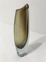 Signierte Design Glas Vase von Gunnar Nylund (1904-1997)