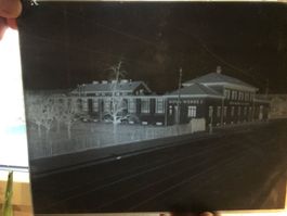 ADLISWIL Glasnegative Bahnhof