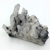 Quarz mit Sphalerit - Kristallstufe