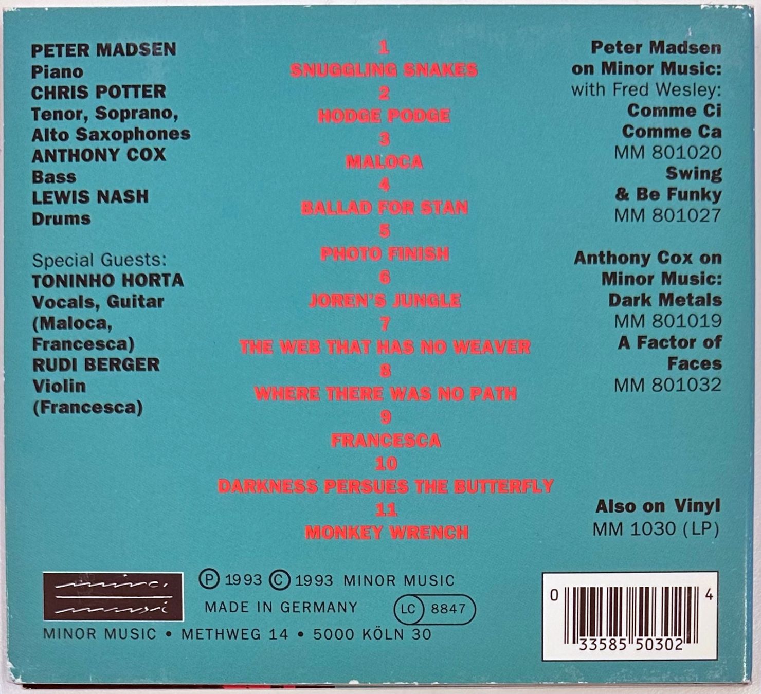 CD: Peter Madsen – Snuggling Snakes – Usato da Martigny venduto da jereq 1
