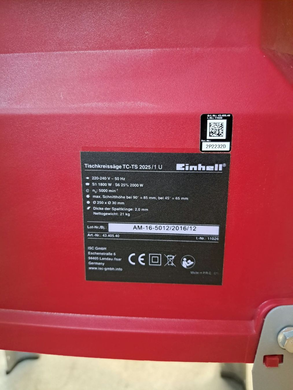 Einhell Scies: Tischkreissäge – D'occasion à Neftenbach par faebe83 5