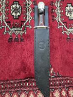 Grosses Leopard Jagdmesser mit Scheide