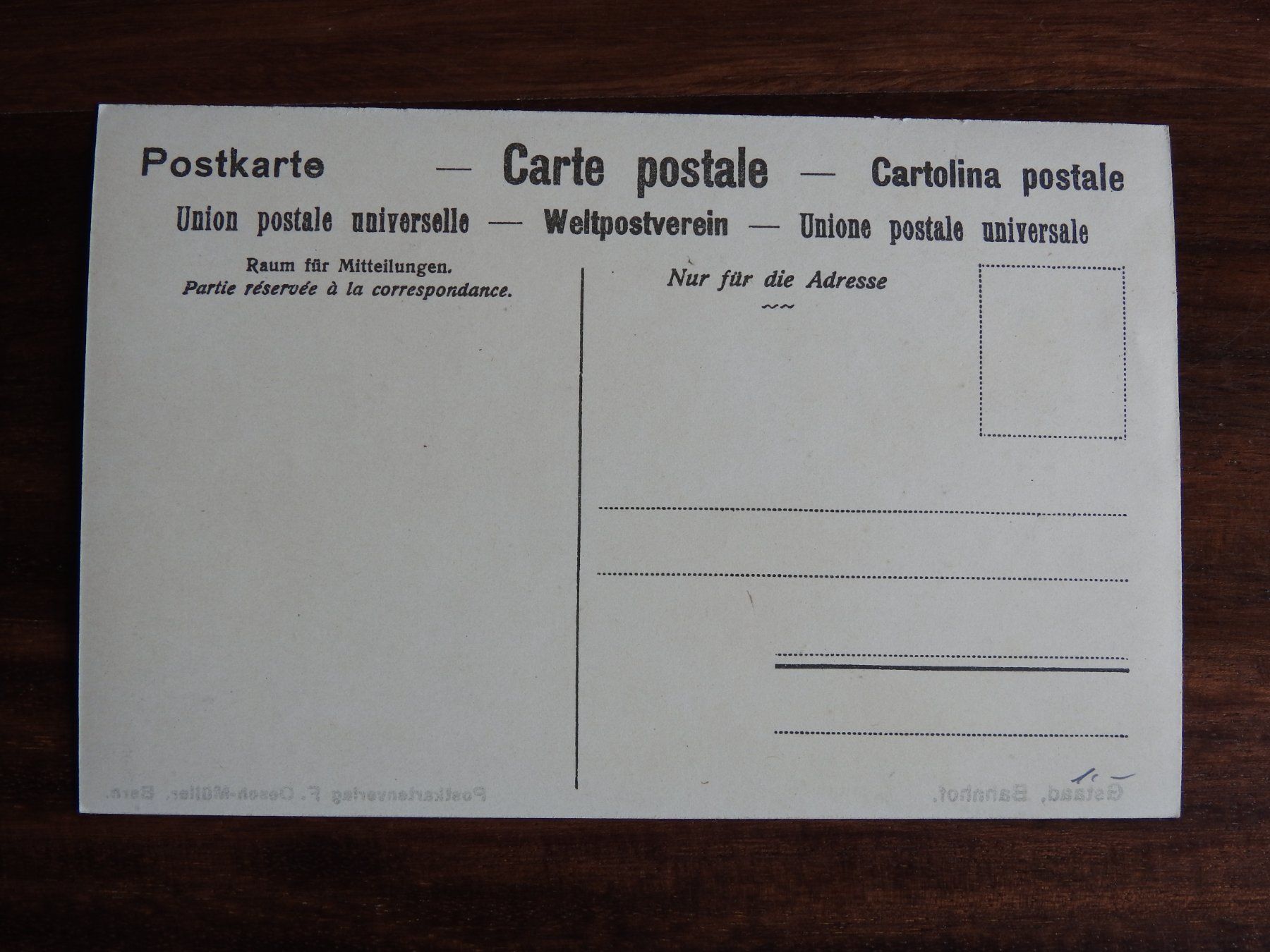 Cartes postales: Gstaad, Bahnhof ! – D'occasion à Rain par 999-800-K 1