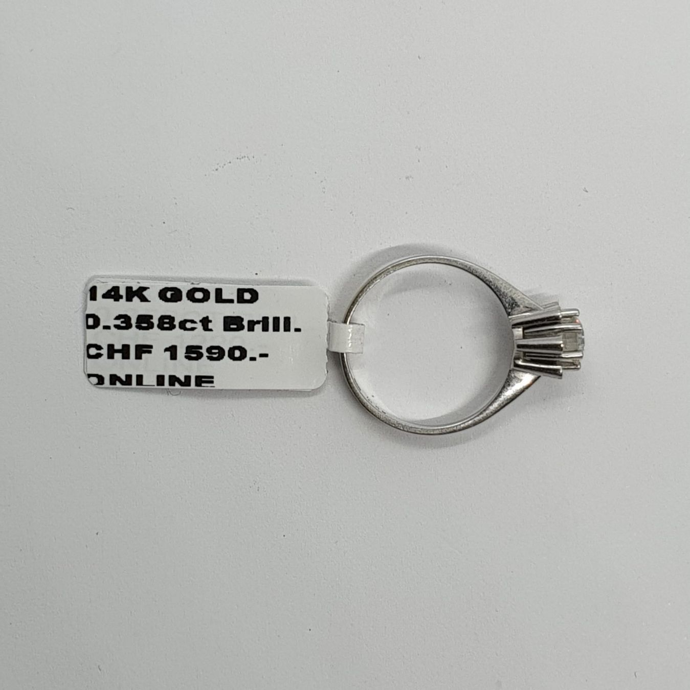 Anelli: Echt 14K Gold - Diamant Ring – Usato da Luzern venduto da Luzern-Goldhaus 2