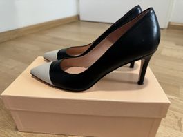 Damenschuhe, Pumps Gr.38, Leder, neuwertig