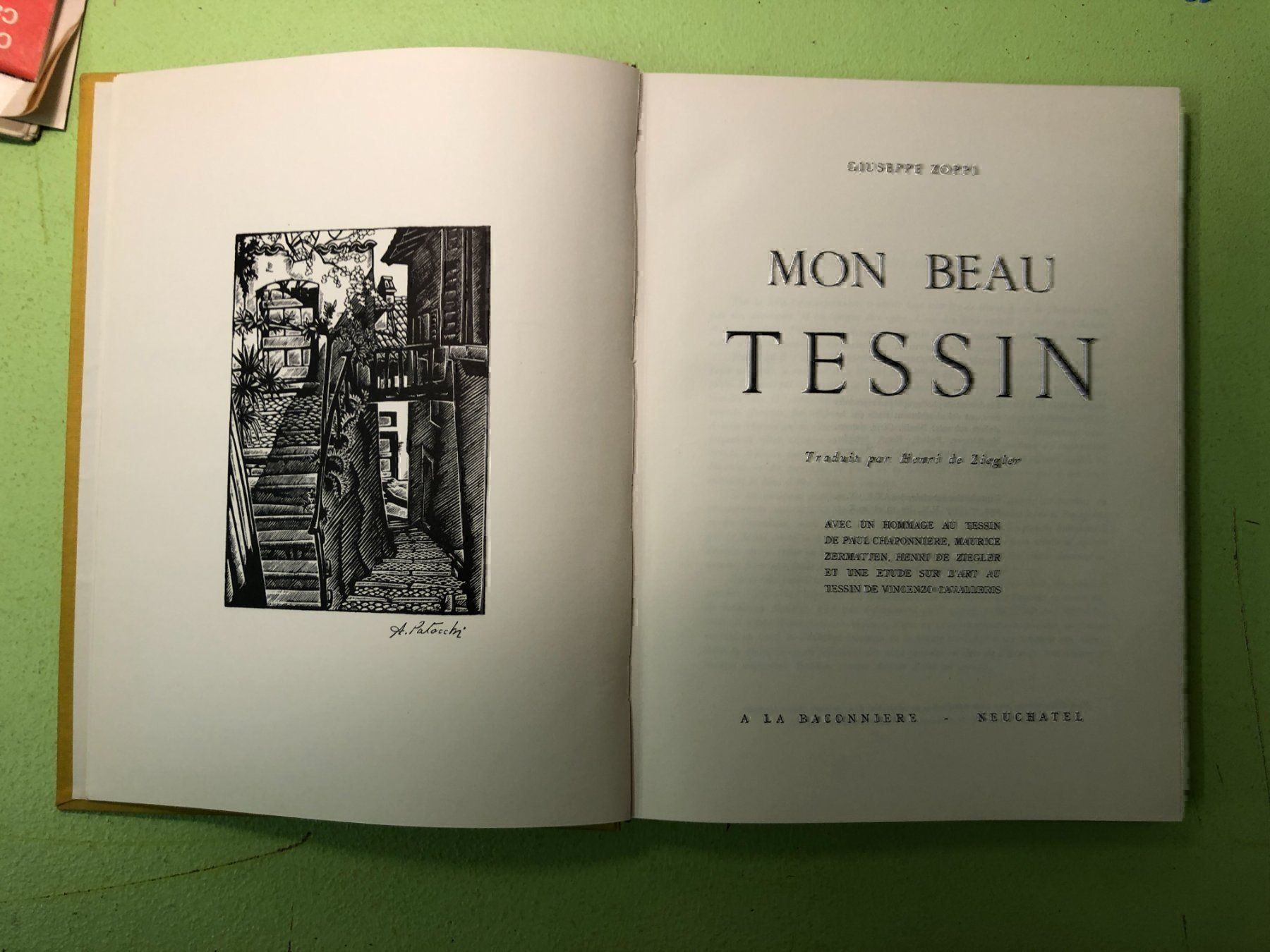Libri: Giuseppe Zoppi: Mon beau Tessin – Usato da Zürich venduto da allp 1