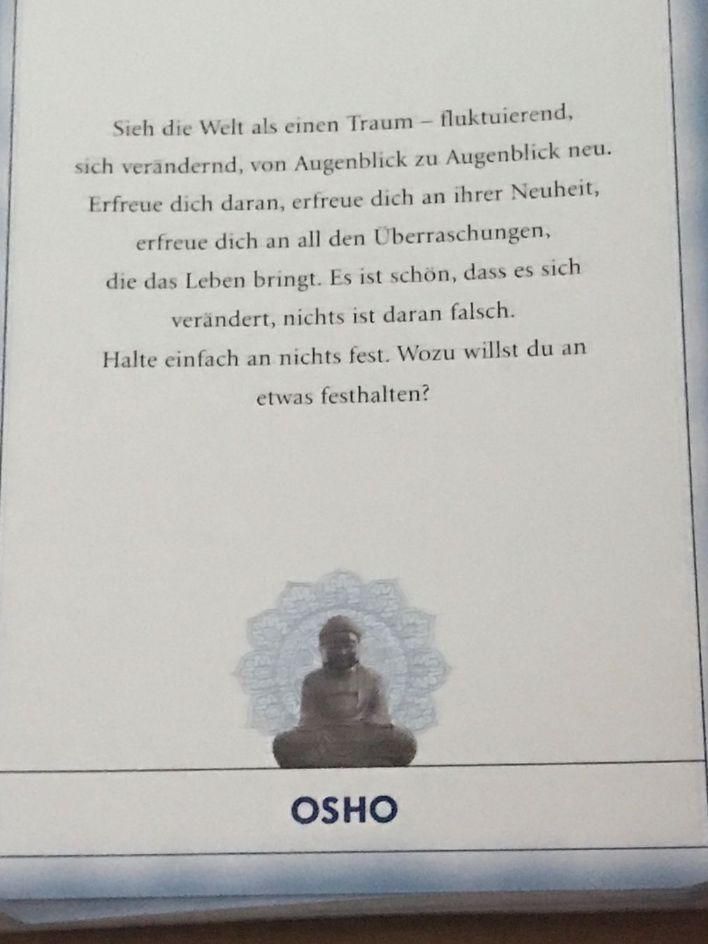 Bücher: Osho Buddha Box – Gebraucht aus Landschlacht von girris100 2