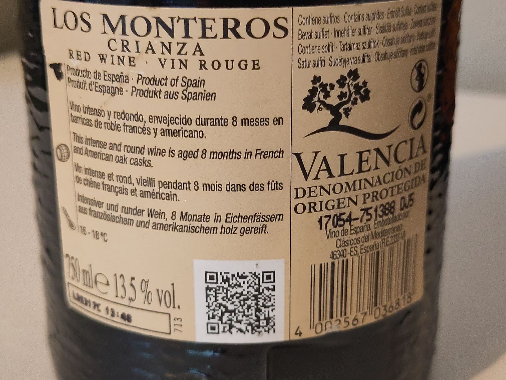Wein: 10 FL. Los Monteros Crianza 2015 – Neu (gemäss Beschreibung) aus Basel von Morgenmuffel 3