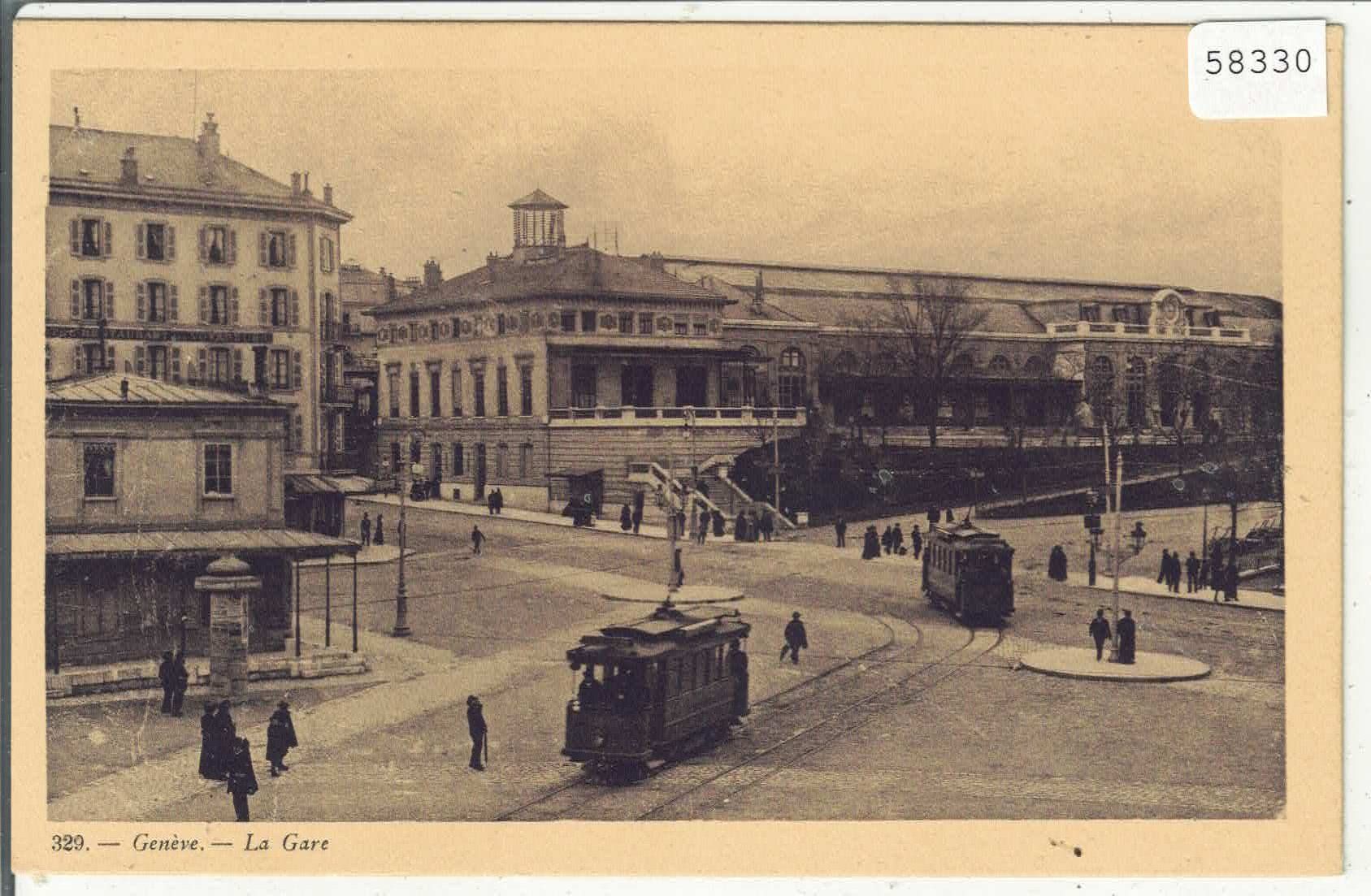 Cartoline postali: Geneve - La gare - Tram – Usato da Ettingen venduto da Kartenplanet