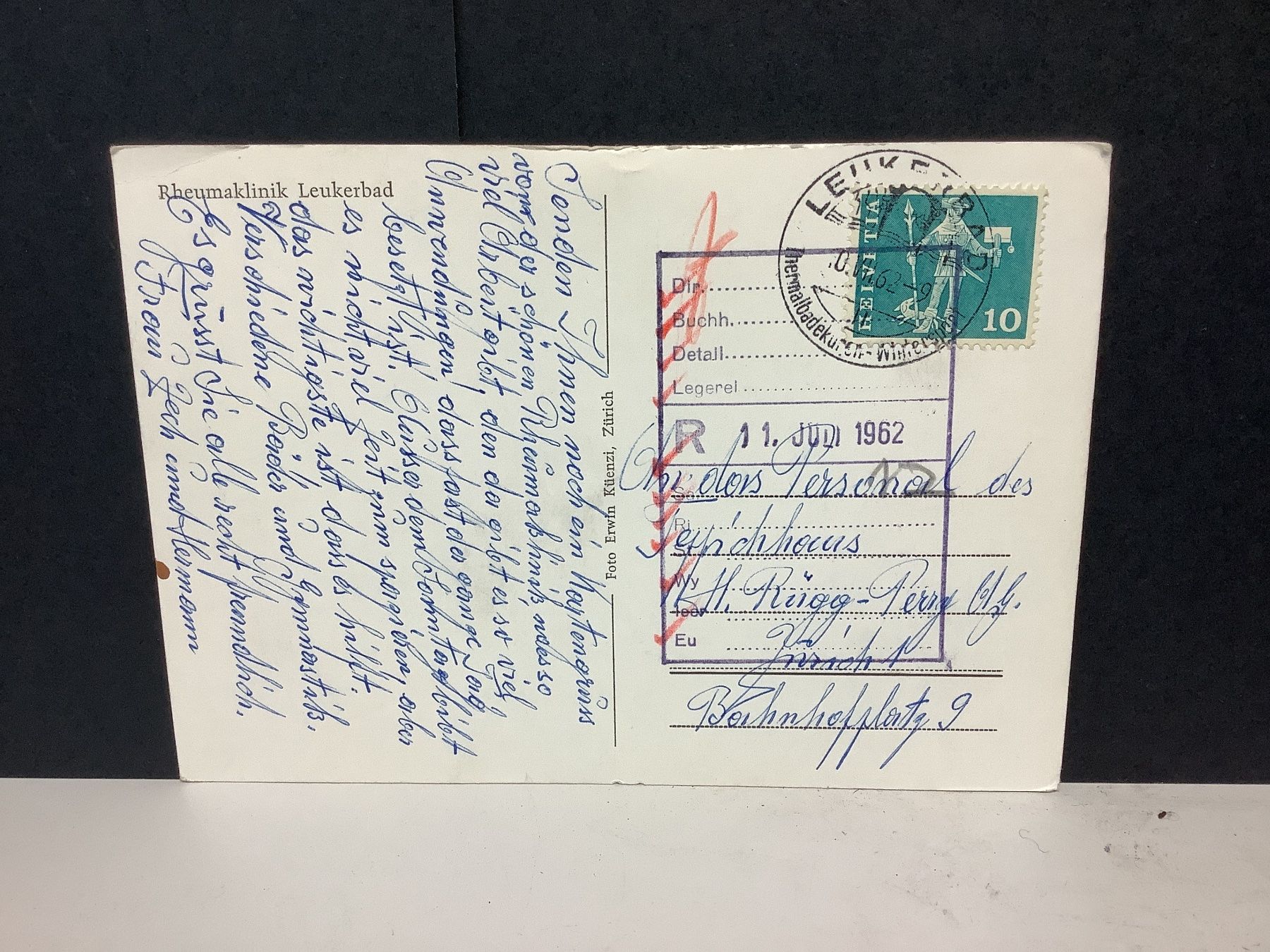 Cartoline postali: Rheumaklinik Leukerbad – Usato da Flaach venduto da Monisoldshop 1