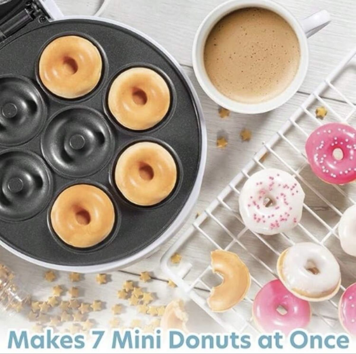 Elettrodomestici da cucina: Mini Donut Maker, neu, für 7 Donuts auf einmal! – Nuovo e nell'imballaggio originale da Emmenbrücke venduto da engueteDeal 2