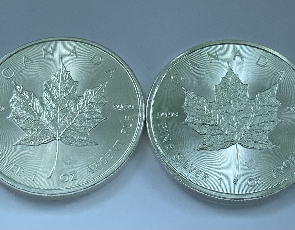 Tutti le monete: 2x 1oz/unze Maple Leaf Silbermünzen – Usato da Meilen venduto da Silver-Rules 1
