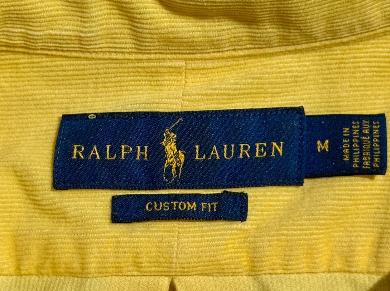 Ralph Lauren Camicie: Ralph Lauren Hemd Kord M Gelb – Usato da Männedorf venduto da LTMCS 3