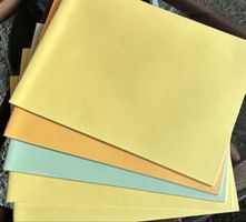 5er Set Blanko-Hefte  A4 gelb/orange - unbenutzt & neu