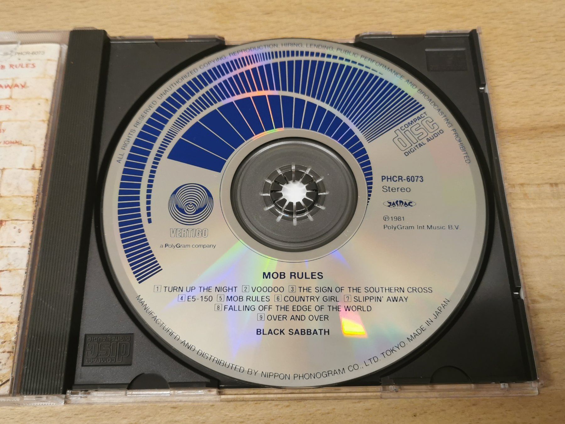 CD: BLACK SABBATH: Mob rules CD Original Japan Ronnie James Dio – Usato da Münchwilen TG venduto da Swb 3