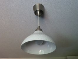 Hängeleuchte IKEA Keramik weiss ca. Ø 24 cm