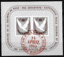 1945, W23 Block Basel gestempelt ET (15122)