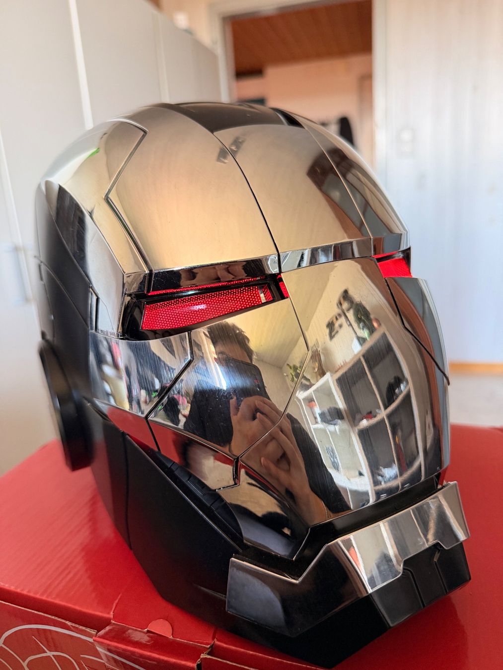 Caschi & visiere: Iron Man War Machine 1:1 Grösse Helm mit Sprachsteuerung – Nuovo (secondo la descrizione) da Lohn-Ammannsegg venduto da JarvisSystem2.0 3