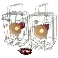 Paire de lampe IKEA cage PS 2017 design by Matali Crasset