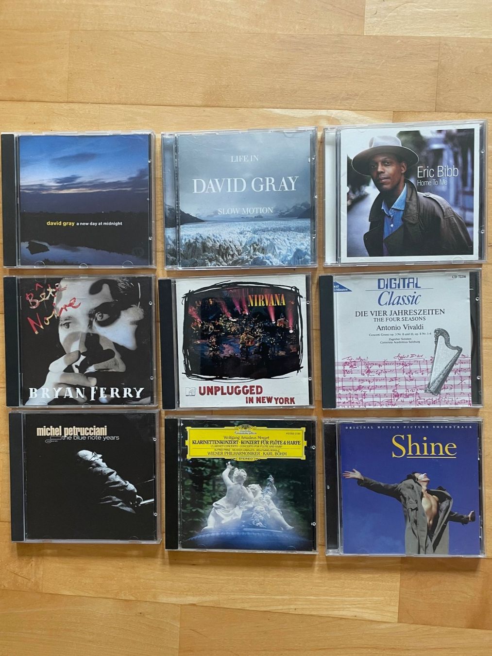 CD: 9x CD Nirvana, David Gray, Petrucciani, Shine, Ferry usw. – Usato da Luzern venduto da oh_08