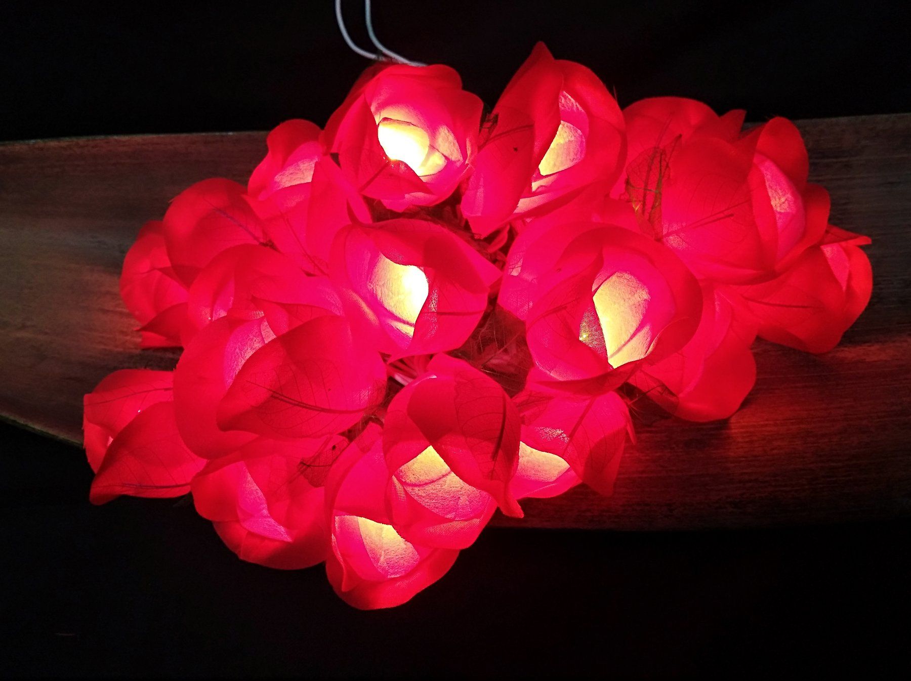 Guirlandes lumineuses: Romantische Lichterkette mit roten Rosen – Neuf avec emballage d'origine à Thun par Tong999 1
