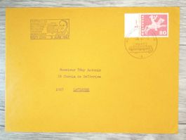 TR65 Enveloppe + Timbre Suisse 1967