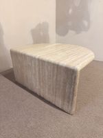 Italienischer Travertin Beistelltisch Naturstein Couchtisch