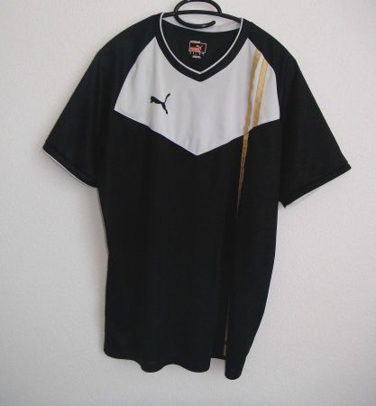 Trainings- Sport - Set, Schwarz/Weiss/Gold, Gr. M * Puma *