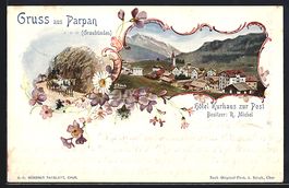 Parpan, Hotel Zur Post mit Gesamtansicht