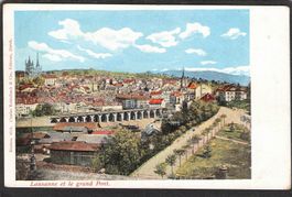 ,Lausanne et le grand Pont
