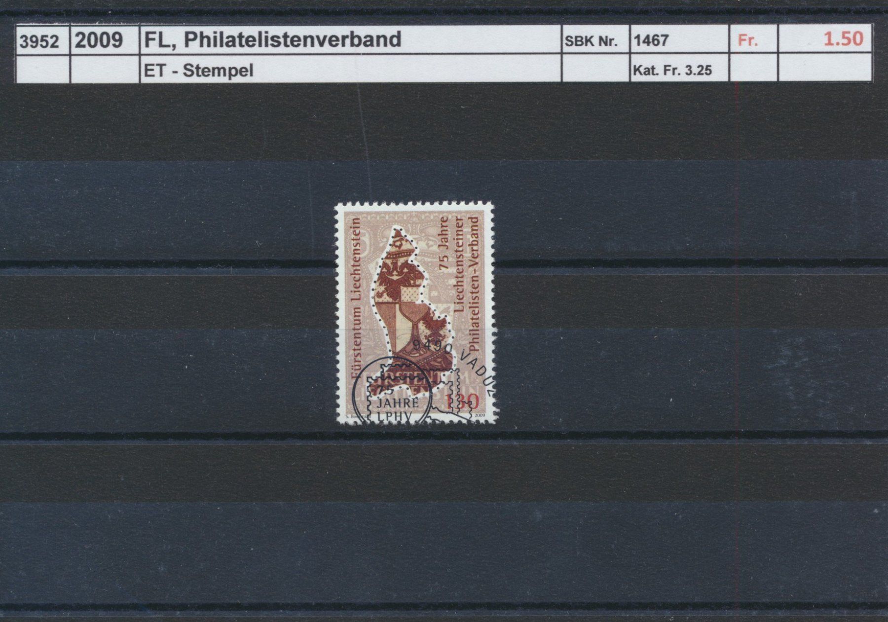 Tous les timbres: 2009 FL, "Philatelistenverband", ET - Stempel – D'occasion à Winterthur par Zupogeru