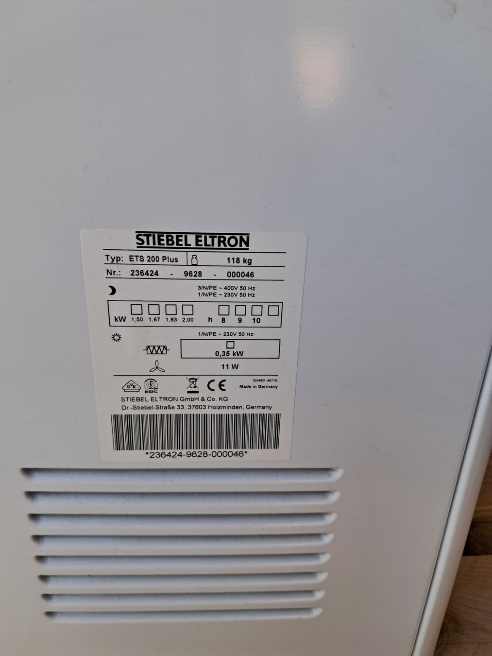 Stiebel Eltron Radiatori: Elektrospeicher Heizung – Usato da Adlikon venduto da reto078 2