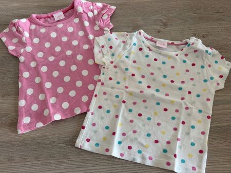Sommer T-Shirts, Gr.68, gepunktet, Mädchen, Top Zustand