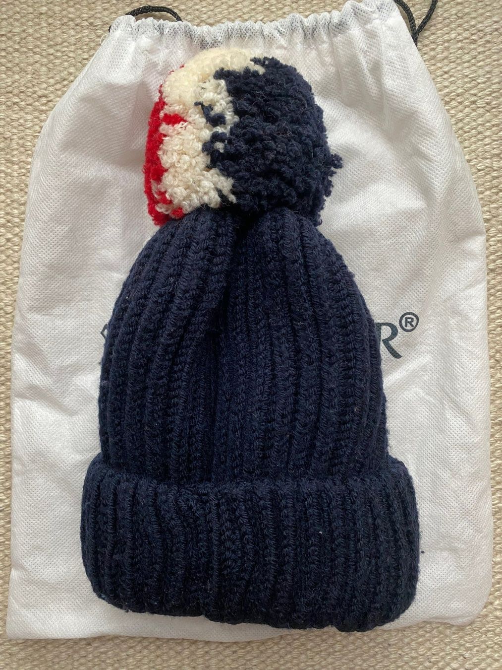 NEUF Bonnet RIP CURL Taille unique bleu logo noir hiver ski