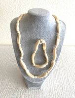 Polnische  Halskette und Armband aus Naturknochen