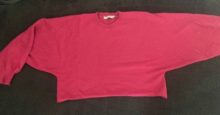 NA-KD Oversized Kurz-Strickpullover, Gr. M, Pink