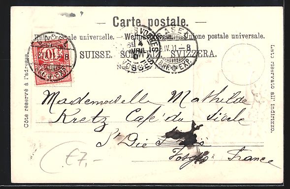 Cartoline postali: Basel, alte Rheinbrücke mit Kleinbasel, – Usato da Berlin venduto da bartko-reher 1