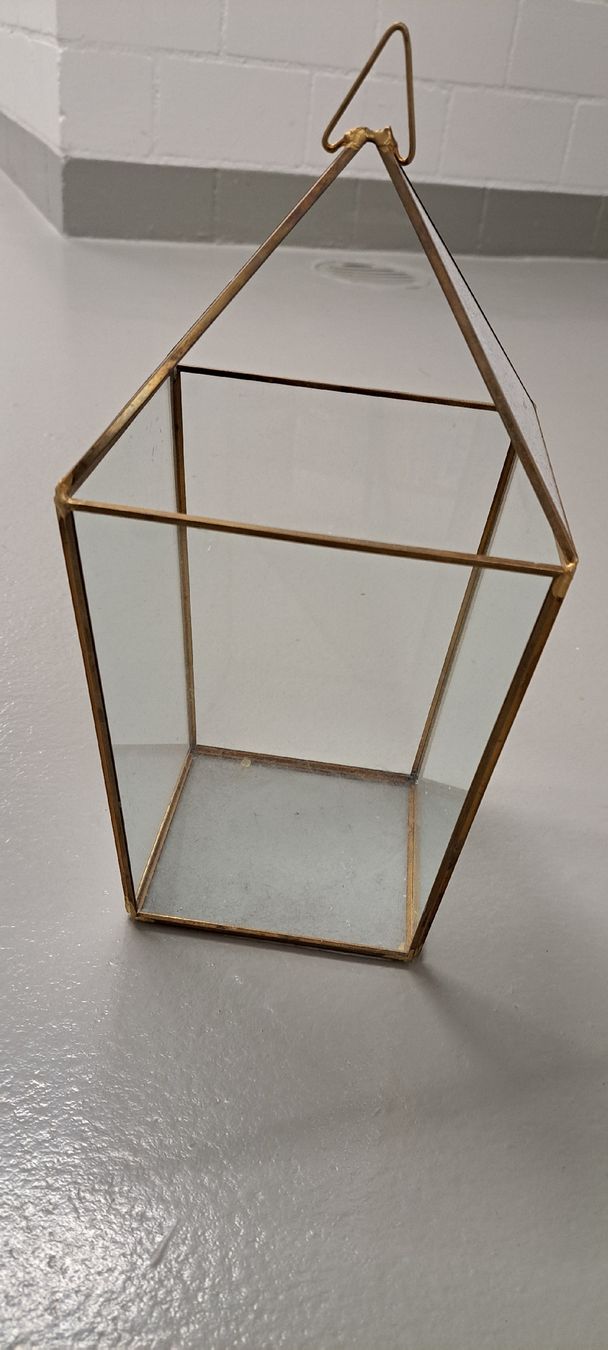 Alle Dekorationen: Laterne Glas goldig – Gebraucht aus Glattfelden von Schuggi_21