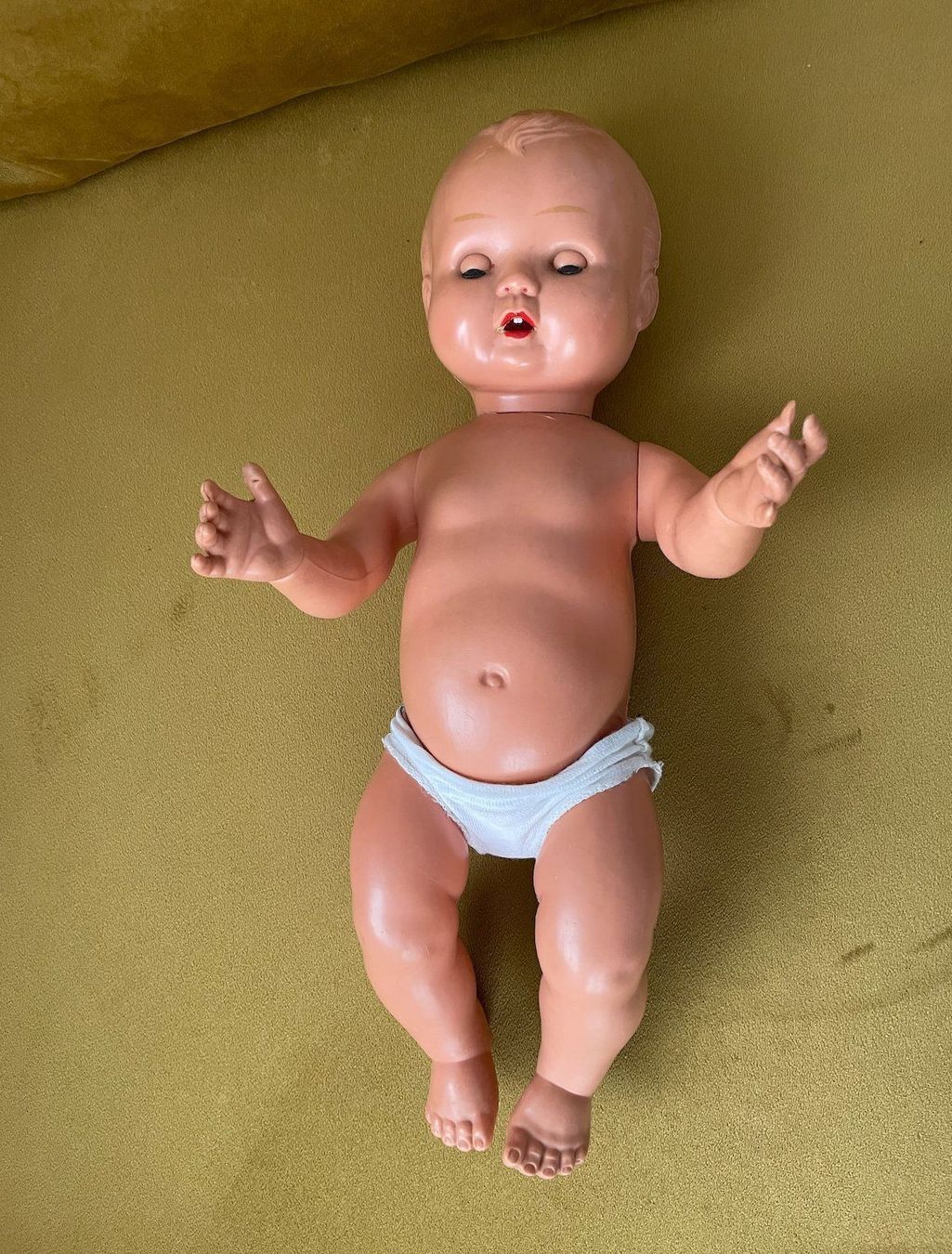 Puppen: alte Kinderpuppe mit Kipp-Augen – Gebraucht aus Dagmersellen von Arcticsnow2017 1