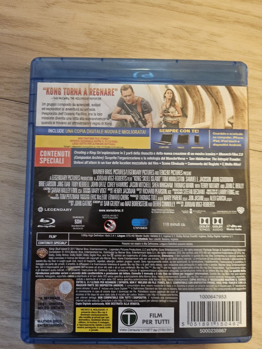 Tutti i DVDs: Kong: Skull Island Blu-ray – Usato da La Joux FR venduto da car_ck96 2