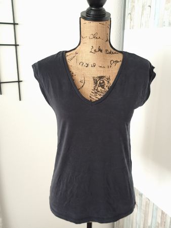 Damen T-Shirt Pieces schwarz Grösse XS guter Zustand