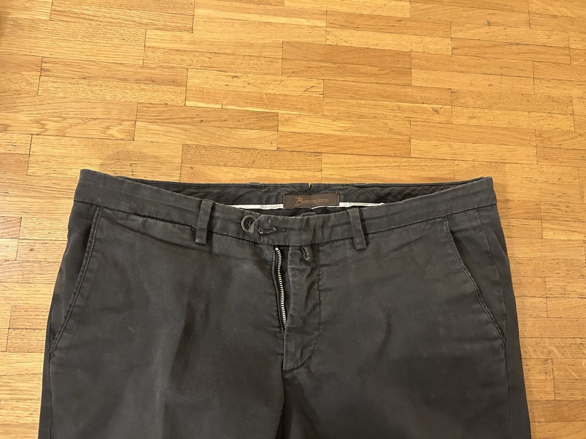 Pantaloni: B-settento, pantalon coton gris-noir, T35 – Usato da Lausanne venduto da lavirgule 1