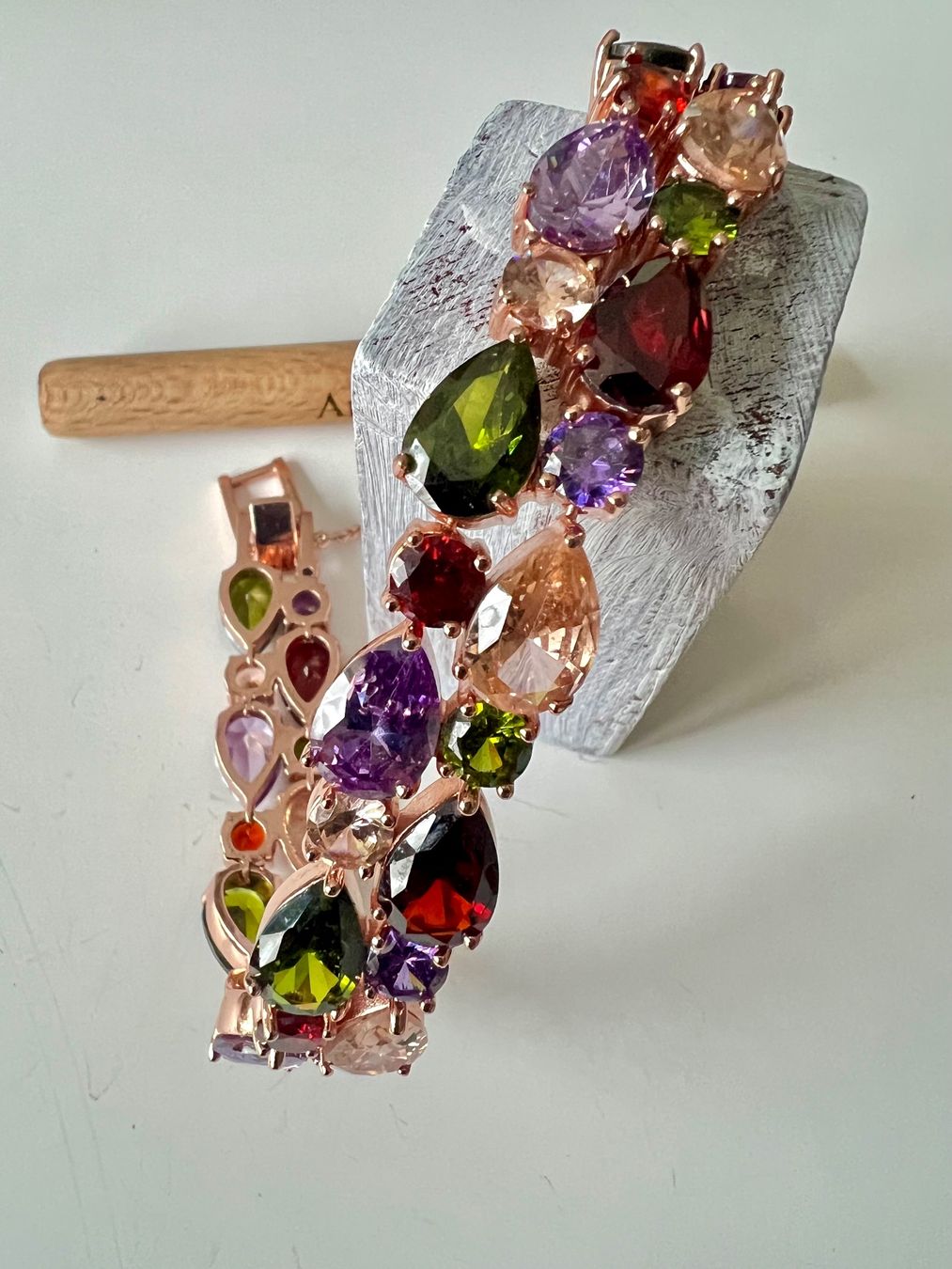 Bracelets: Glamour Armband - Roségolden Multicolor - Abend & Anlass – Neuf (Voir description) à Ruswil par artbyhand 8