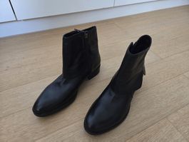Bottines en cuir Geox noires Pointure 39 - NEW