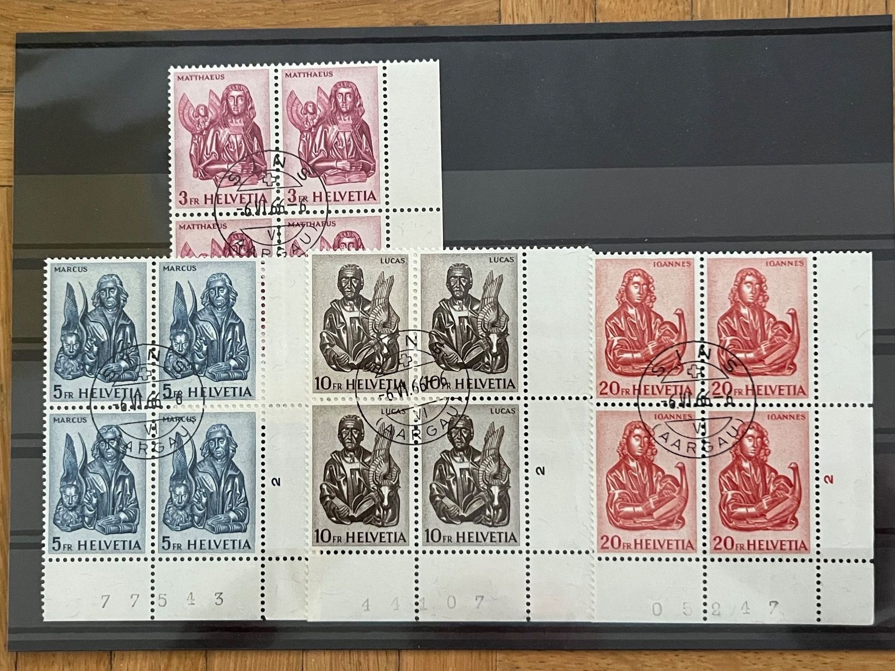 Alle Briefmarken: Wunderbares Lot Evangelisten, Satz VB, 2 Briefe, top !!!!!!! – Gebraucht aus Romanshorn von luxcollect