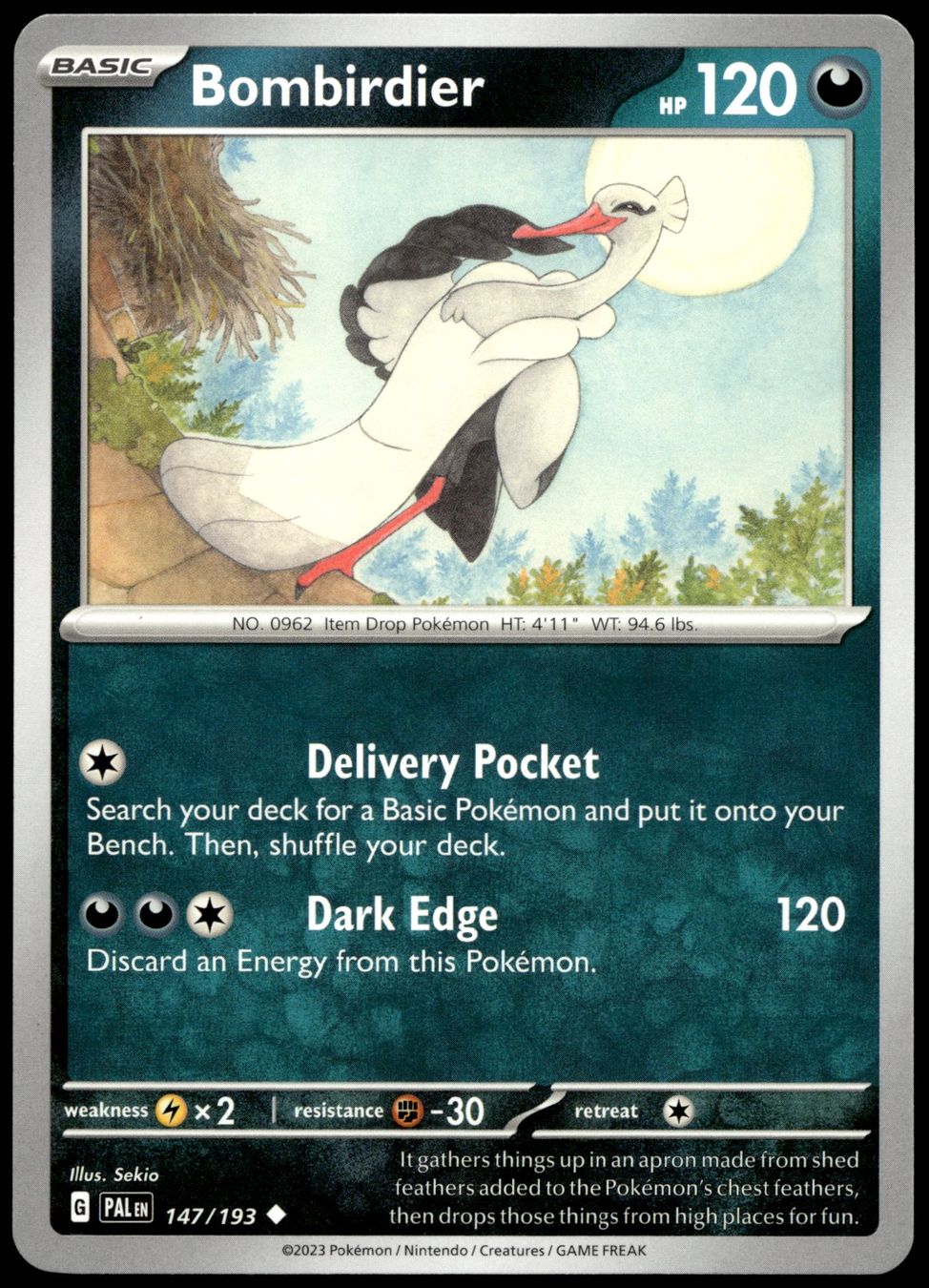 Pokémon Carte collezionabili: Pokémon Bombirdier 147/193   SV02 Paldea Evolved – Usato da Le Mouret venduto da PokemonCards_CH